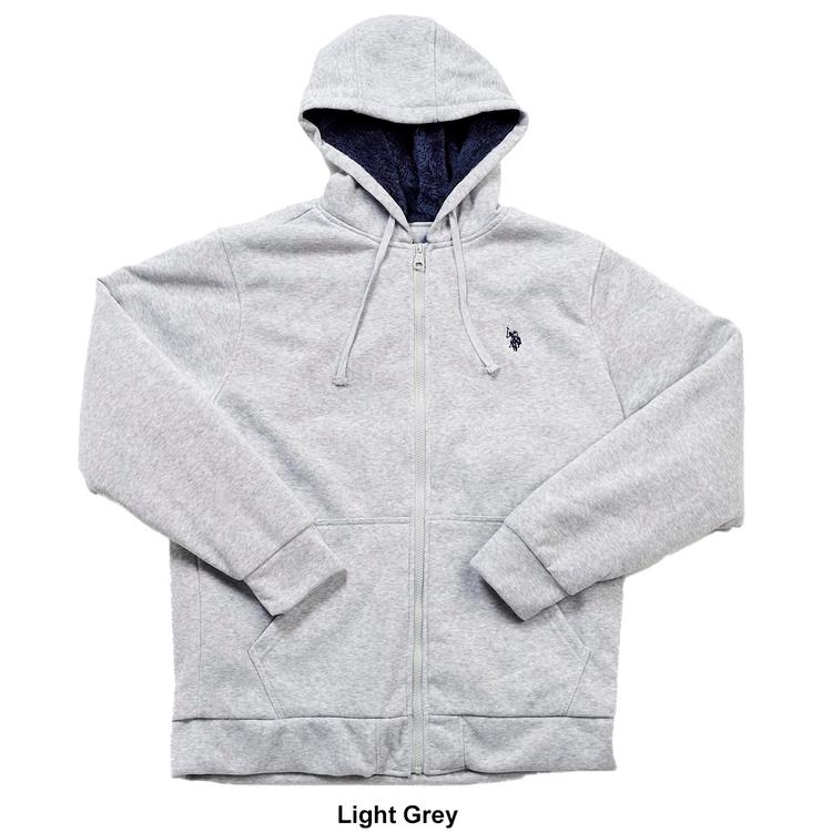 Mens U.S. Polo Assn.® Sherpa Hoodie Jacket