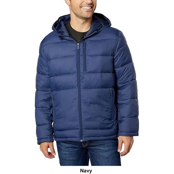 Mens Cole Haan Solid Puffer Coat