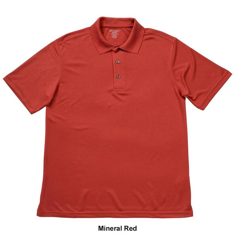 Mens Architect® Grid Polyester Golf Polo
