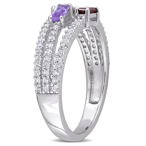 Gemstone Classics&#8482; 3/4ctw. Blue Topaz & Sky Amethyst Fashion Ring