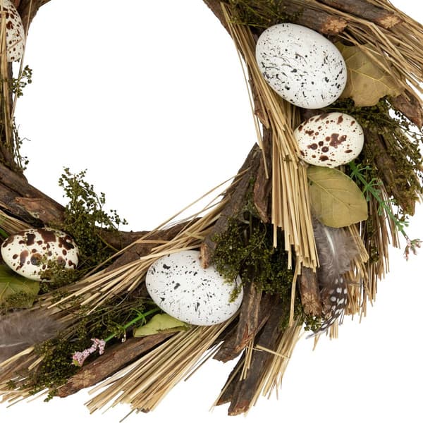 Northlight Seasonal Eggs & Feathers Artificial Easter Wreath