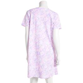 Petite Carole Hochman Short Sleeve Garden Floral Nightshirt