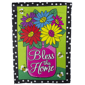 Northlight Bless this Home Bouquet with Vase Outdoor Garden Flag - image 2