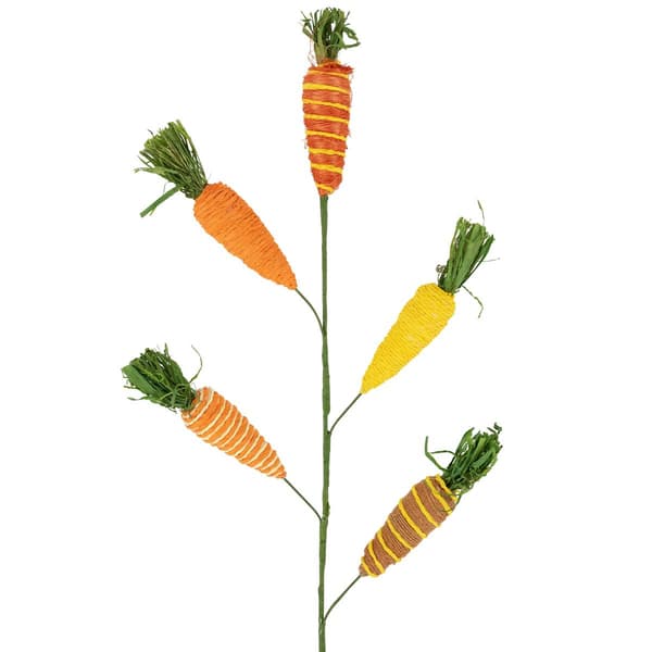 Northlight Seasonal Striped Carrots Artificial Easter Spray