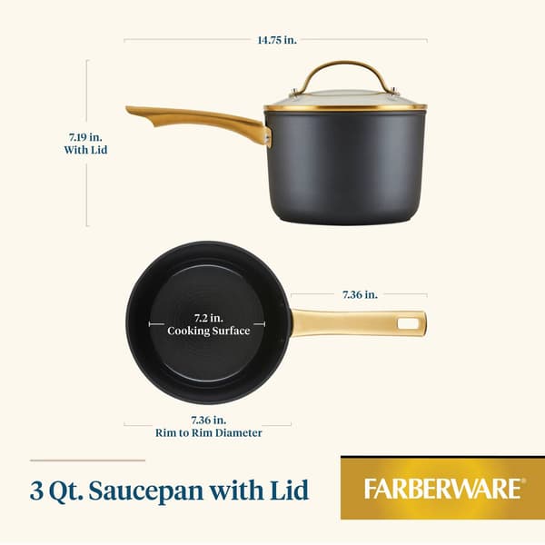 Farberware&#174; Forged Induction 3qt. Saucepan with Lid