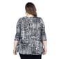Plus Size 24/7 Comfort Apparel Geometric Open Cardigan - image 2