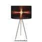 Simple Designs Silk Sheer Shade Brushed Nickel Tripod Table Lamp - image 4