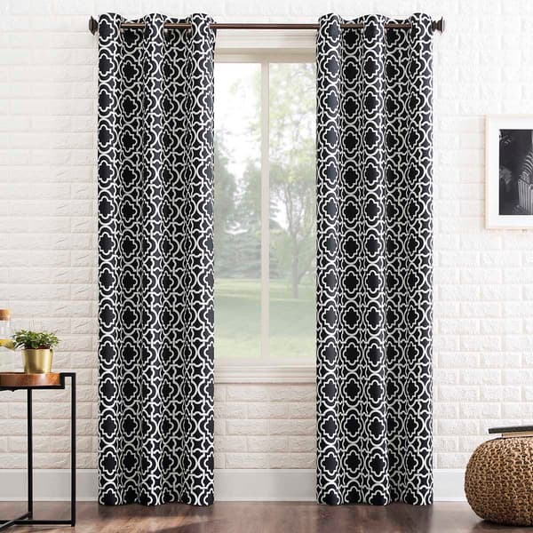 Barnett Blackout Print Grommet Panel Curtain