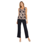 Womens R&M Richards Metallic Patterned Pantsuit - image 4