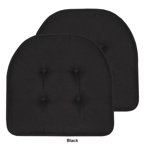 Sweet Home Collection Solid U-Shaped Memory Foam Chair Cushions