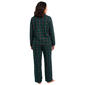Womens Réné Rofé® Long Sleeve Plaid Notch Collar Pajama Set - image 2