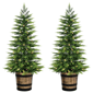 Puleo International 3.5ft. LED Soft Tips Christmas Trees-Set of 2 - image 1
