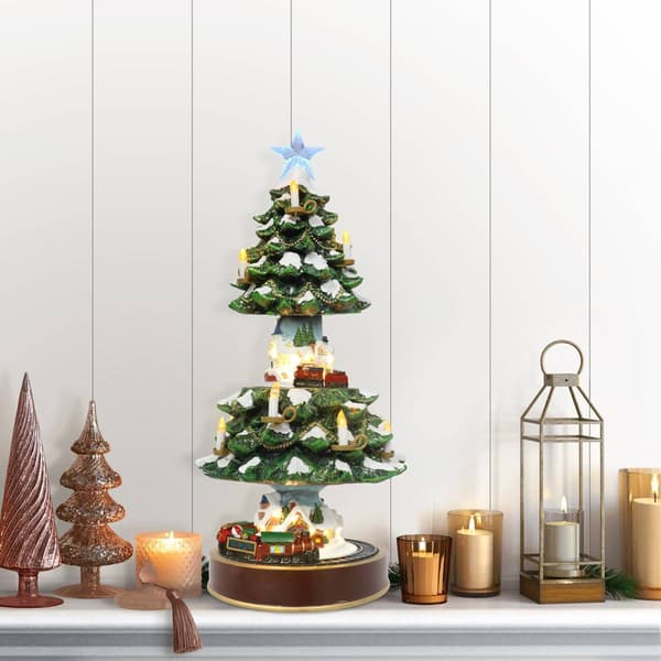 Puleo International 22in. Animated Musical Christmas Tree Village