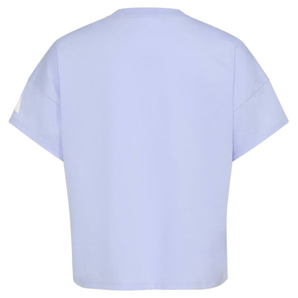 Girls (7-16) adidas® Drop Shoulder Solid Raised Logo Tee