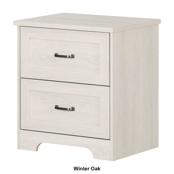 South Shore Prairie 2-Drawer Nightstand