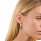 Athra 14kt. Gold over Brass Blue Pear Drop Earrings - image 3