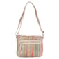 Bueno Striped Straw Top Zip Minibag - image 1