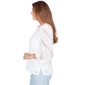 Petite Alfred Dunner St. Augustine Chevron Crochet Sweater - image 4