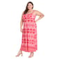 Plus Size R&M Richards Coral & Pink Maxi Dress - image 1
