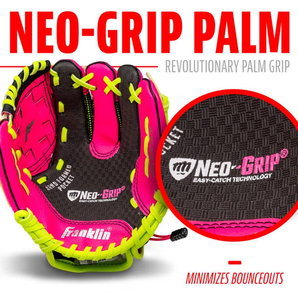 Franklin® 9in. NEO-GRIP® Teeball Glove - Pink