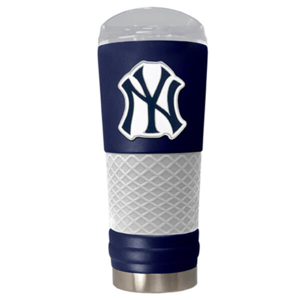 MLB New York Yankees DRAFT Blue/Grey Stainless Steel Tumbler - image 