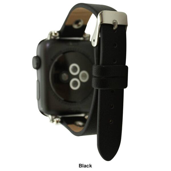 Womens Olivia Pratt&#8482; Solid Color Leather Apple Watch Band - 8866