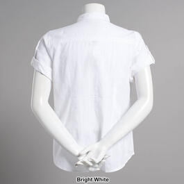 Womens Preswick &amp; Moore Solid Cotton Dobby Blouse