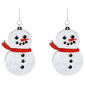 Resin Snowman Drop Earrings - image 2