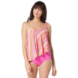 Womens Beach House Stripe Morgan Tie Tankini Swim Top