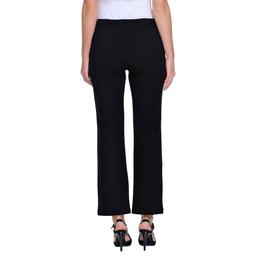 Petite Multiples Elastic No Waist Pintuck Flared Ponte Pants