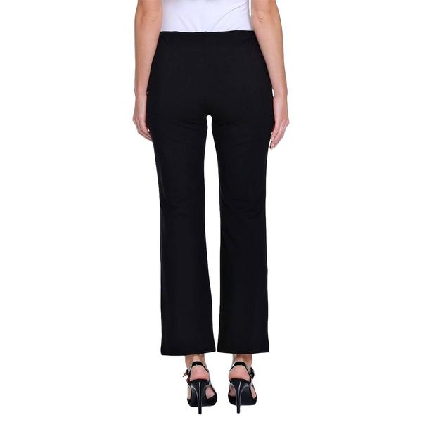 Petite Multiples Elastic No Waist Pintuck Flared Ponte Pants