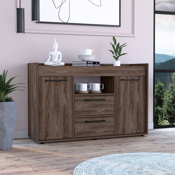 FM FURNITURE Illumina Dark Walnut Sideboard