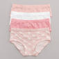 Girls (7-16) René Rofé® 4pk. Seamless Jacquard Underwear - Pink - image 2