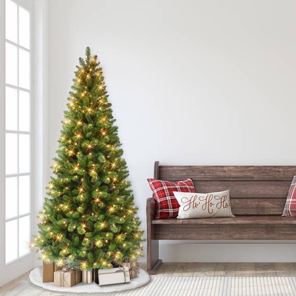 Puleo International 6.5ft. 787 Tips Pre-Lit Virginia Pine Tree