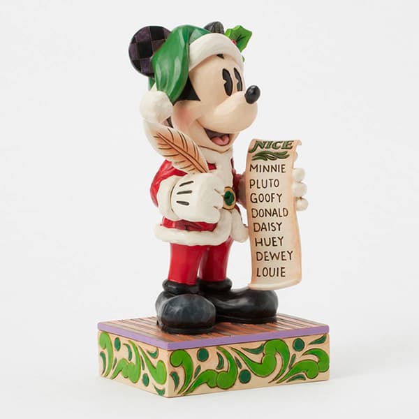 Jim Shore Disney Traditions Santa Mickey Christmas Figurine