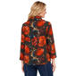 Womens Ali Miles 3/4 Sleeve Cowl Neck Lily Floral Blouse - image 2