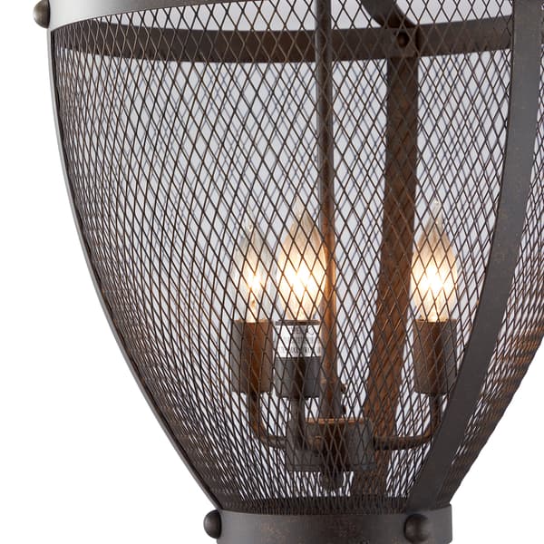 9th & Pike&#174; Brown Iron Vintage Caged Chandelier