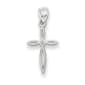 Gold Classics&#40;tm&#41; 14kt. White Gold Passion Cross Charm - image 1
