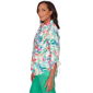 Petite Alfred Dunner Resort Living Tie Sleeve Floral Blouse - image 4