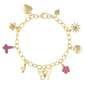 Ashley Gold-Tone Multi Charm Bracelet - image 1
