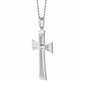 Mens Lynx Stainless Steel Cross Pendant - image 2