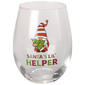 Home Essentials 18oz. Santa''s Helper Gnome Stemless Wine Glass - image 1