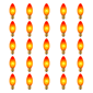 Northlight 25pc. C9 Orange Christmas Replacement Bulbs - image 3