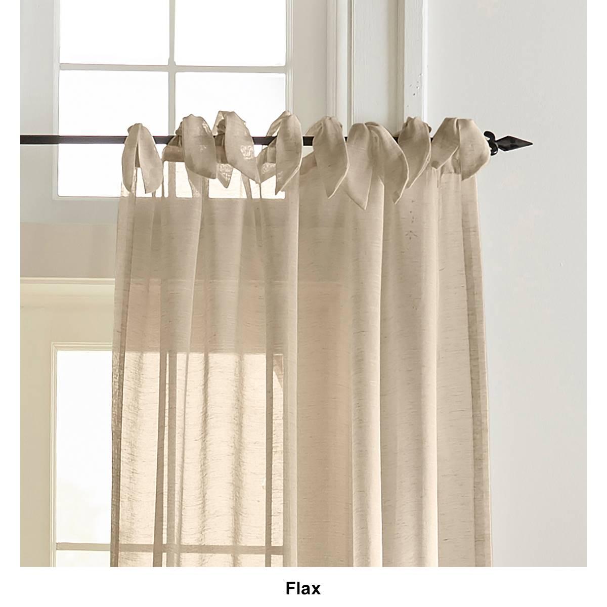 Elrene Vienna Tie-Top Sheer Window Curtain