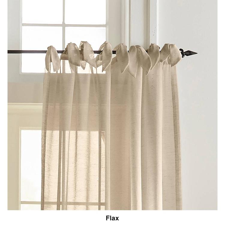 Elrene Vienna Tie-Top Sheer Window Curtain