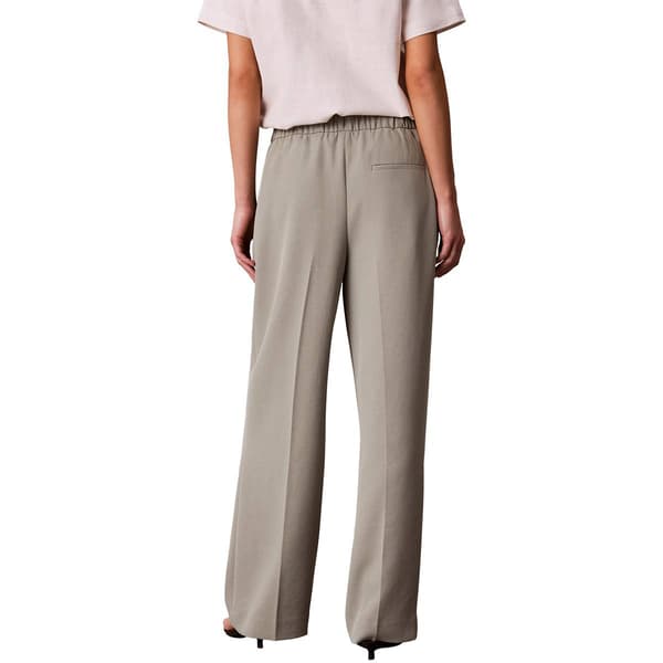 Womens Calvin Klein Pull On Drawstring Waist Straight Leg Pants