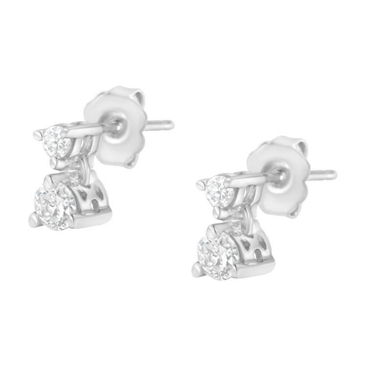 Diamond Classics™ 1/2ctw. Double Diamond Stud Earrings