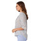 Womens Democracy Ruffled Placket Button Down Woven Top - image 2