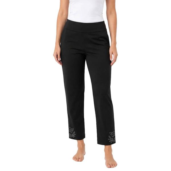 Womens Zac & Rachel Solid Slim Leg With Stud Hem Detail - image 