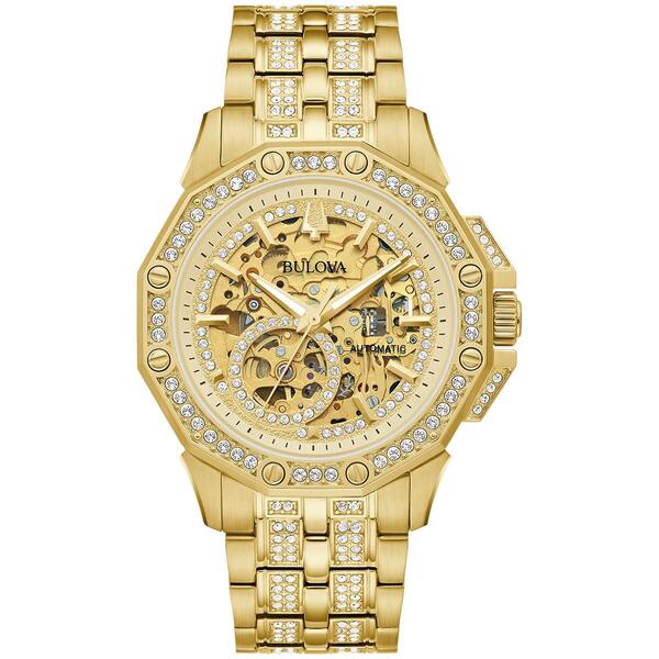 Mens Bulova Octava Gold-Tone Bracelet Watch - 98A292 - image 